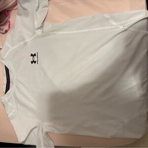 Under Armour White Short Sleeve Performance Tee